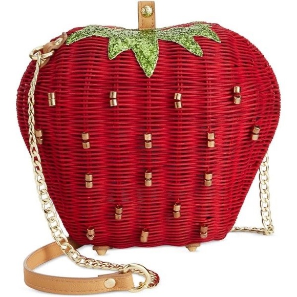 Betsey Johnson Handbags - NWT Betsey Johnson Strawberry Wicker Purse Rare